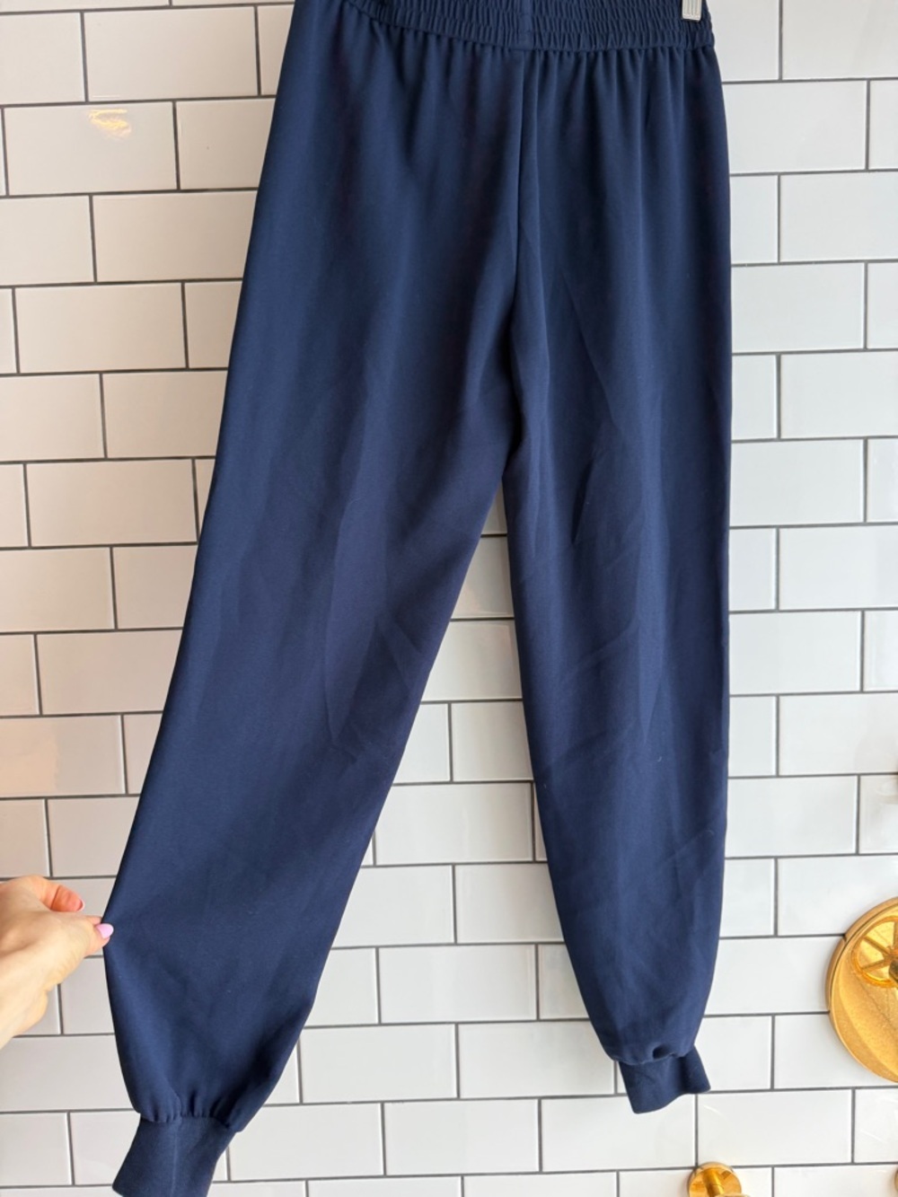 Joie Navy Elastic Waist dressy joggers Pants